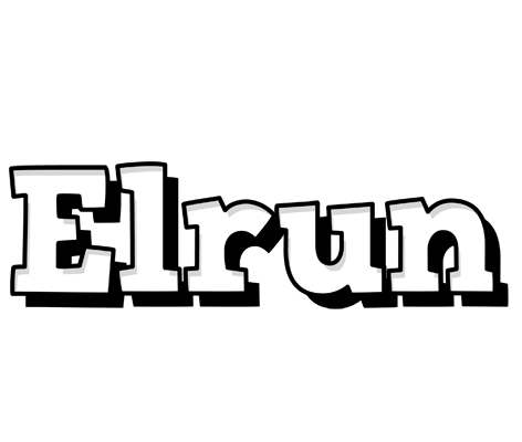 Elrun snowing logo