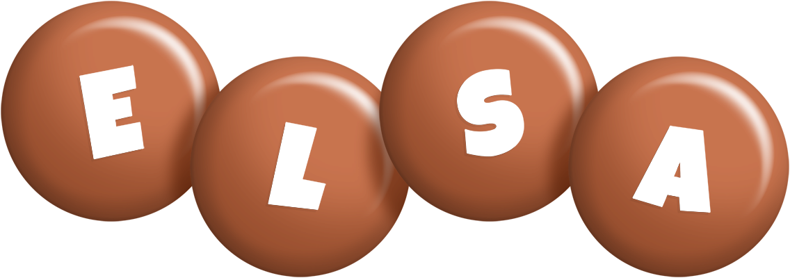 Elsa candy-brown logo