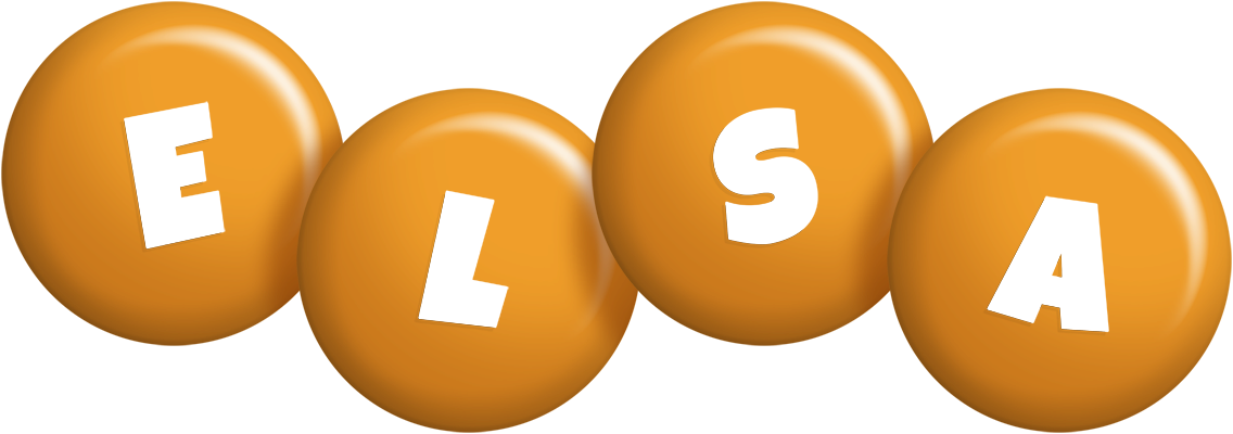Elsa candy-orange logo