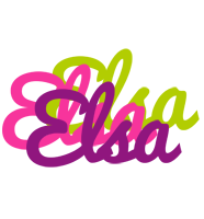 Elsa flowers logo