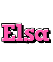 Elsa girlish logo