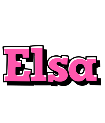 Elsa girlish logo