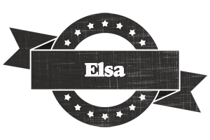 Elsa grunge logo