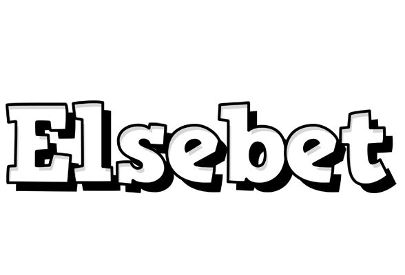 Elsebet snowing logo