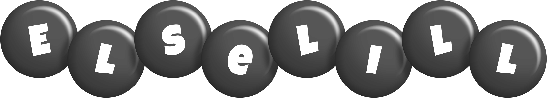 Elselill candy-black logo