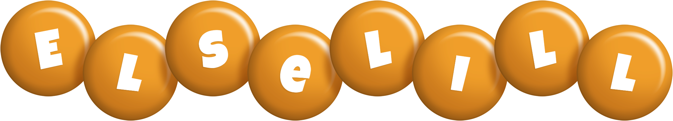 Elselill candy-orange logo