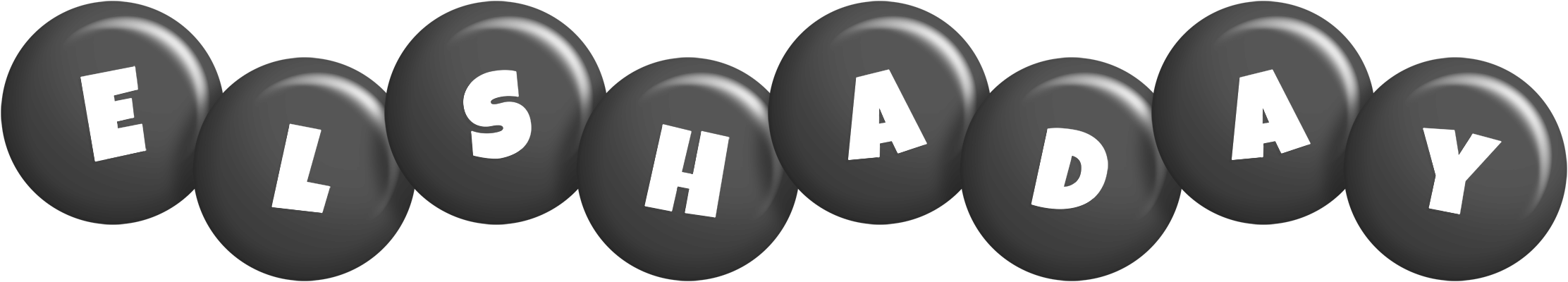 Elshaday candy-black logo