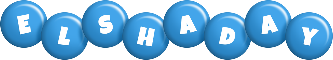 Elshaday candy-blue logo