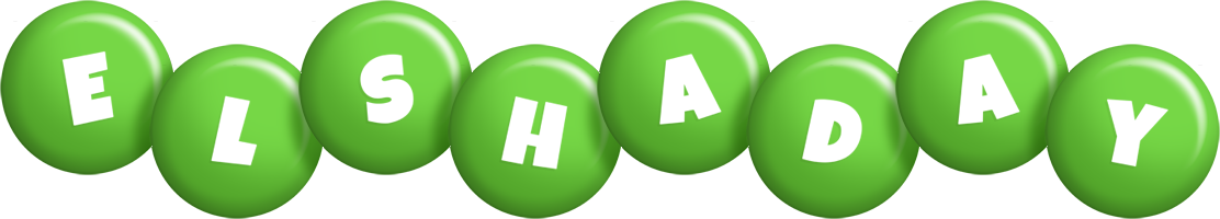 Elshaday candy-green logo