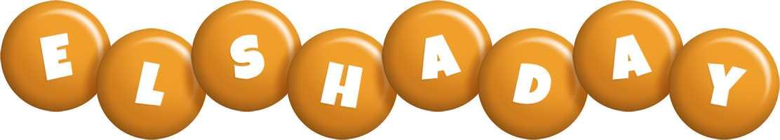 Elshaday candy-orange logo