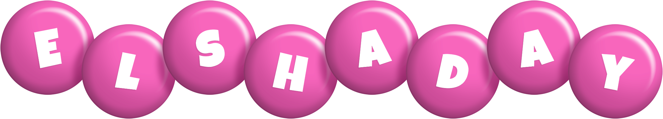 Elshaday candy-pink logo