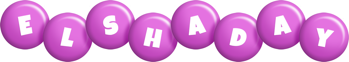 Elshaday candy-purple logo