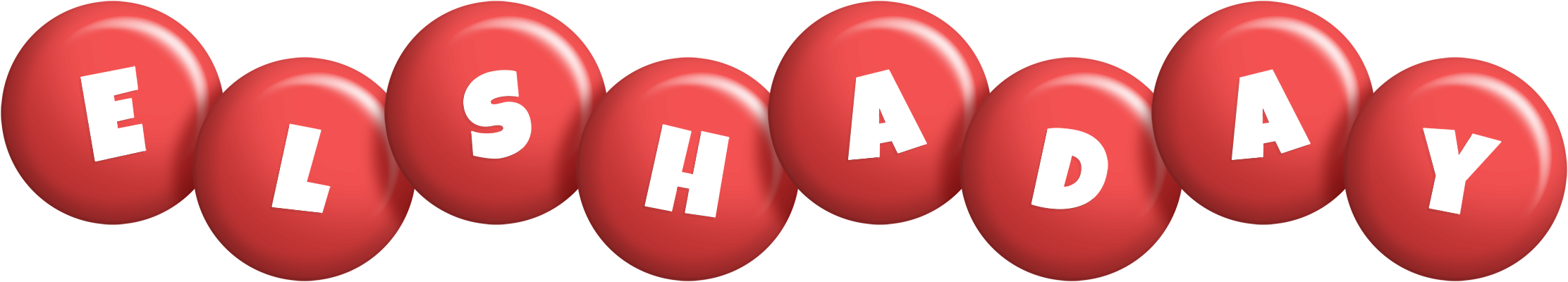Elshaday candy-red logo