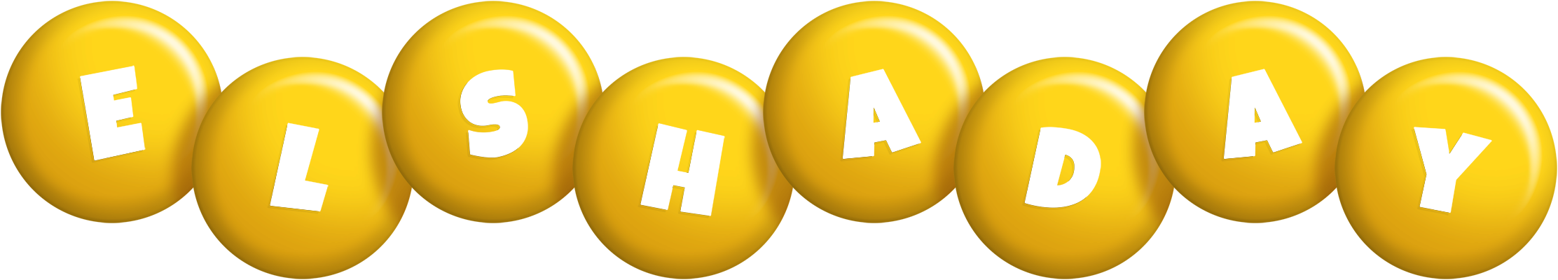 Elshaday candy-yellow logo