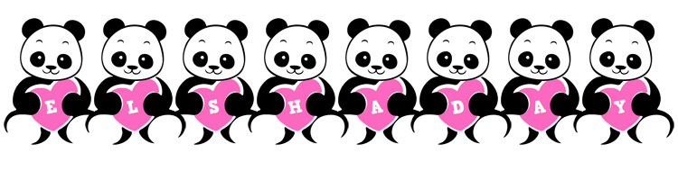 Elshaday love-panda logo