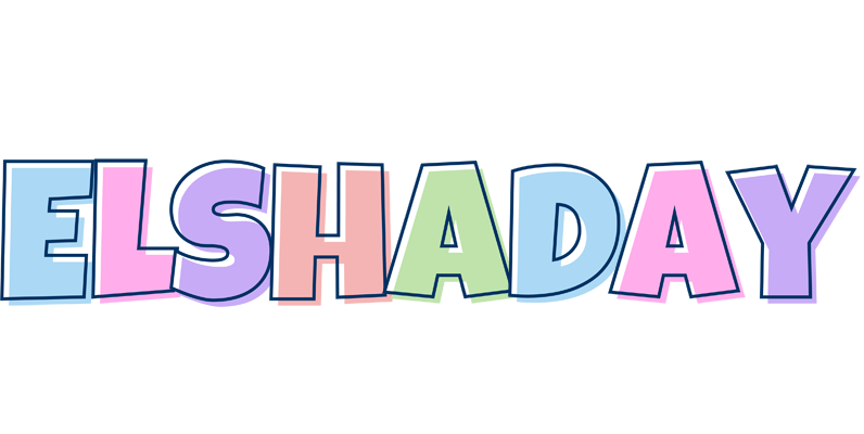 Elshaday pastel logo