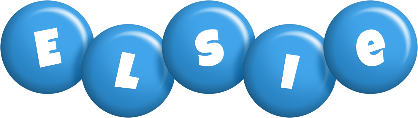 Elsie candy-blue logo