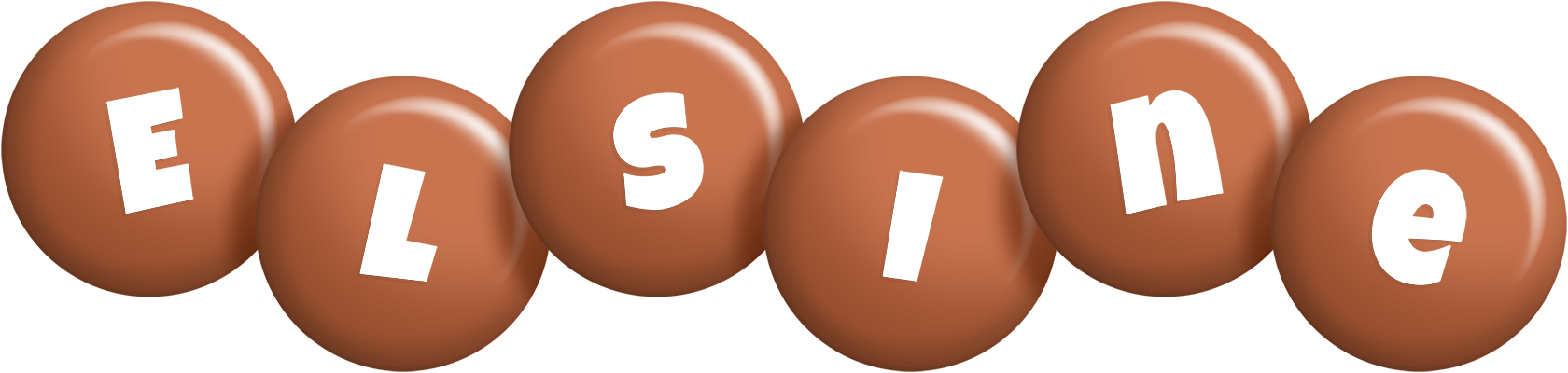 Elsine candy-brown logo