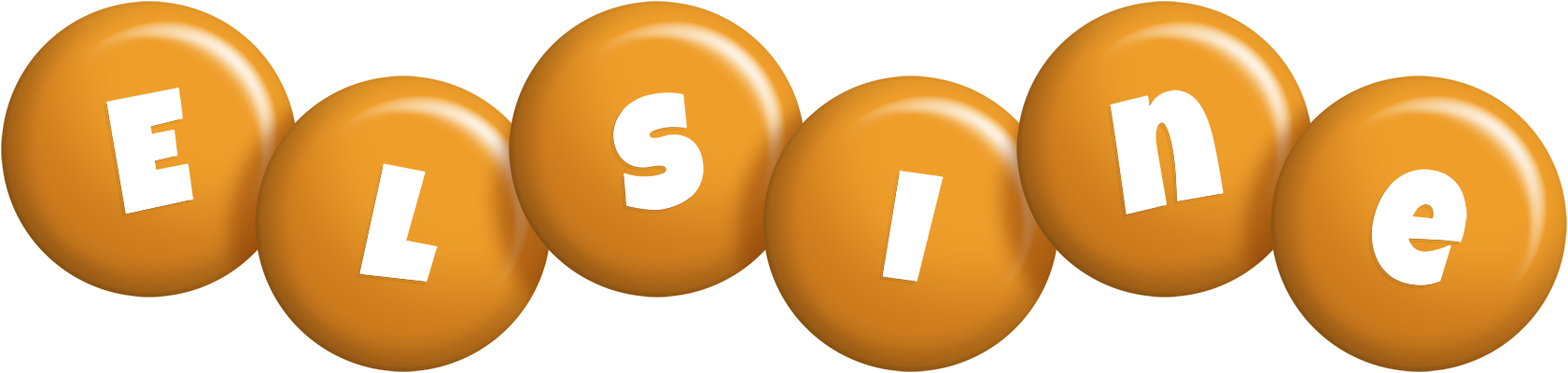 Elsine candy-orange logo