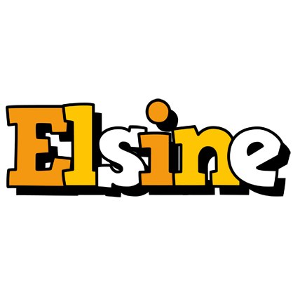Elsine cartoon logo