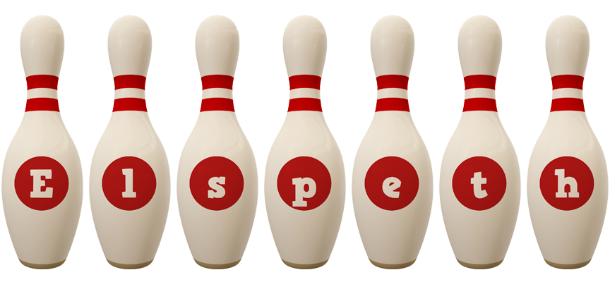 Elspeth bowling-pin logo