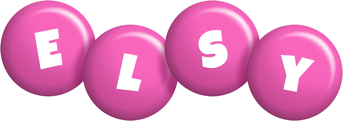 Elsy candy-pink logo