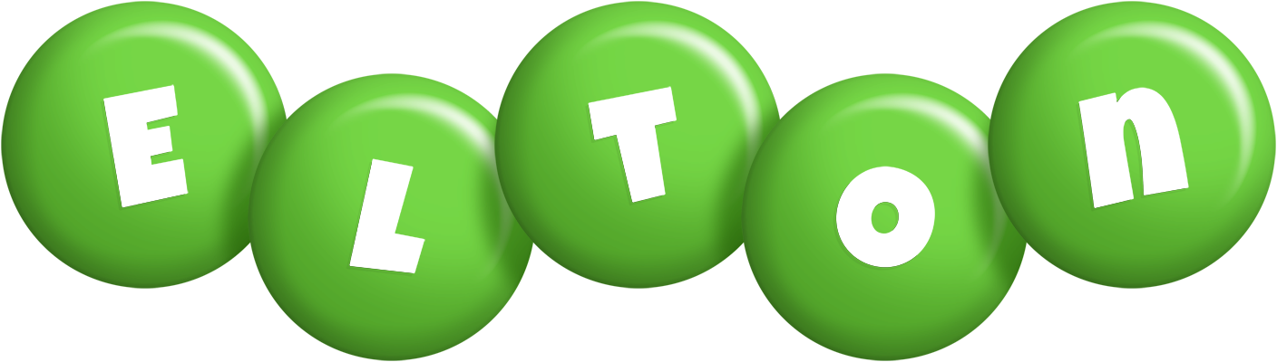 Elton candy-green logo