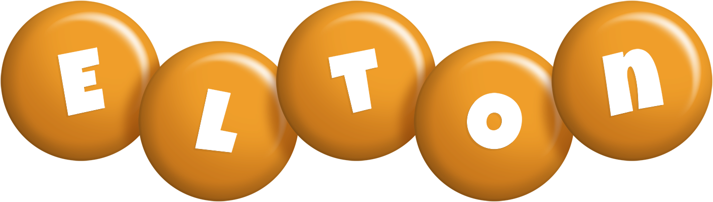 Elton candy-orange logo