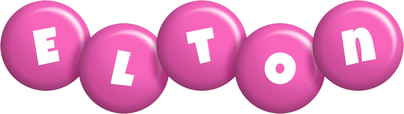 Elton candy-pink logo