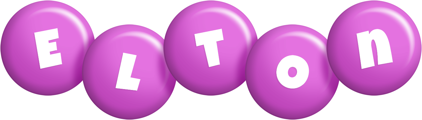 Elton candy-purple logo
