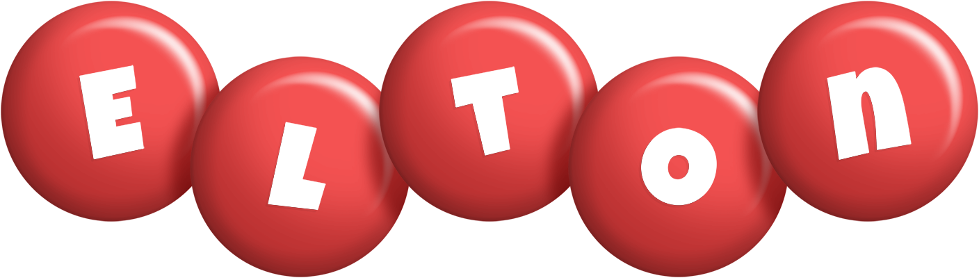 Elton candy-red logo