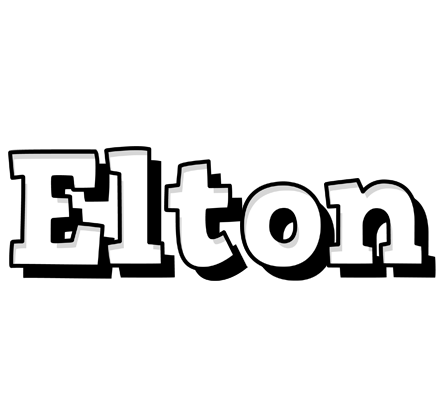 Elton snowing logo