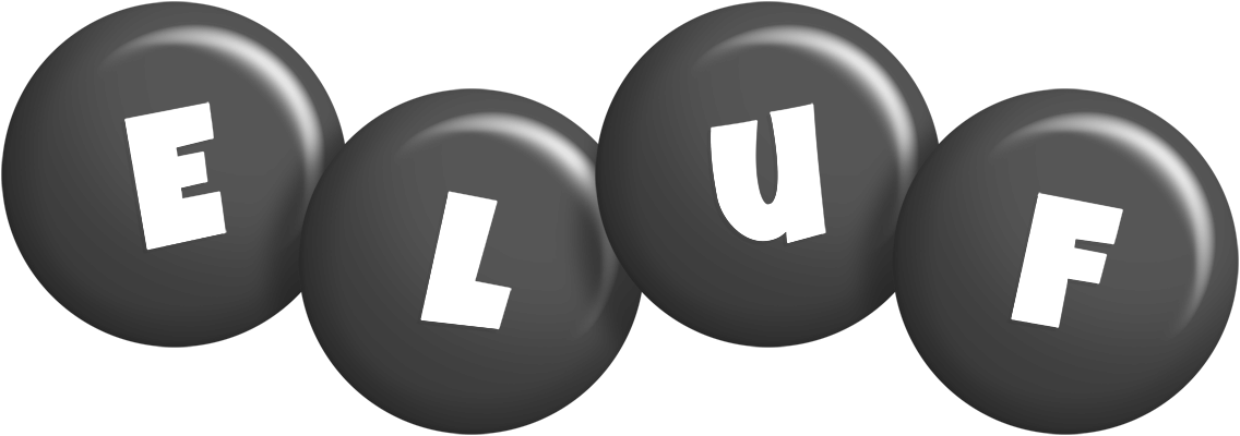 Eluf candy-black logo