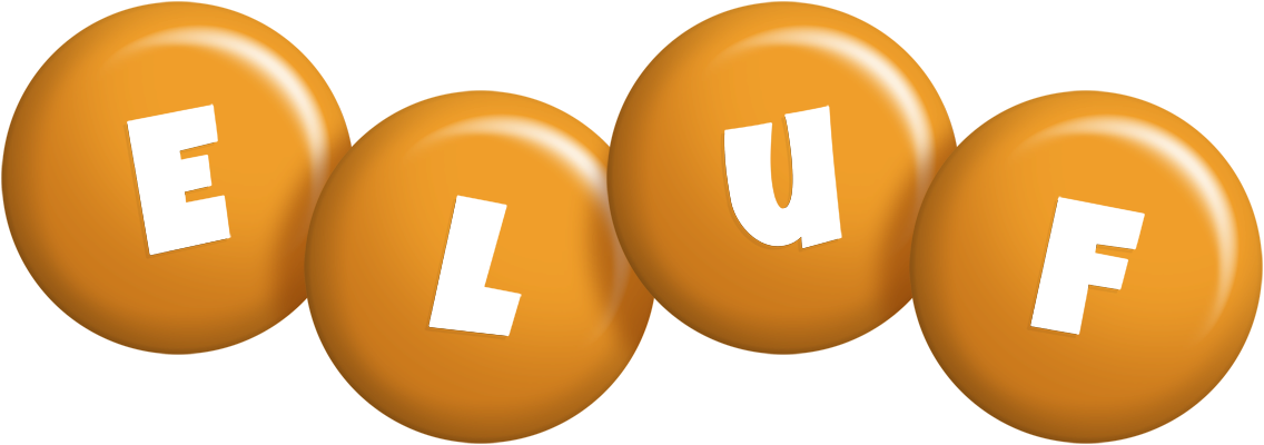 Eluf candy-orange logo