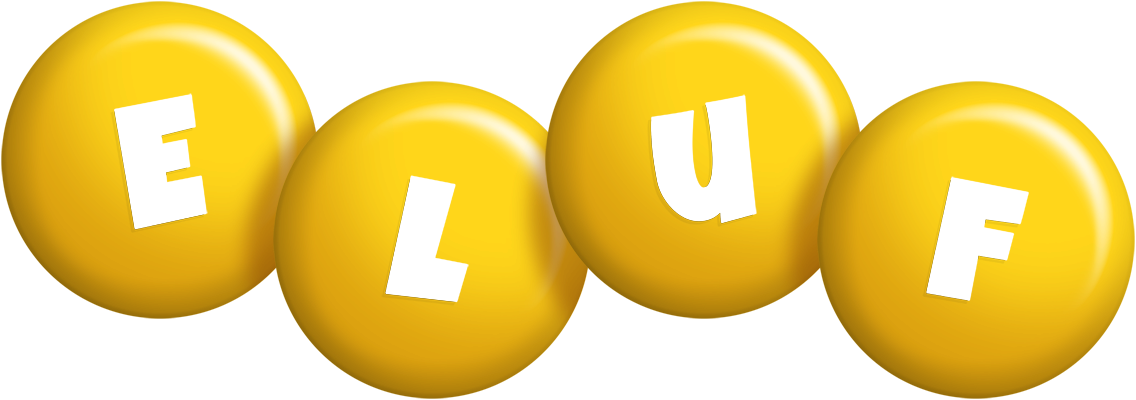 Eluf candy-yellow logo