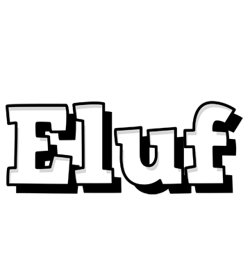 Eluf snowing logo