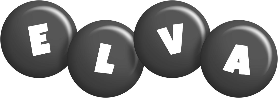 Elva candy-black logo