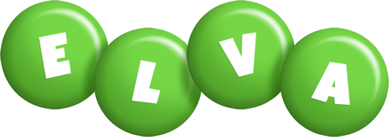 Elva candy-green logo