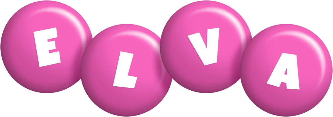 Elva candy-pink logo