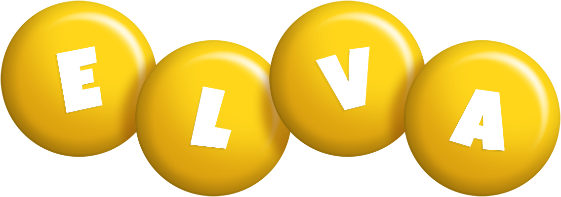 Elva candy-yellow logo