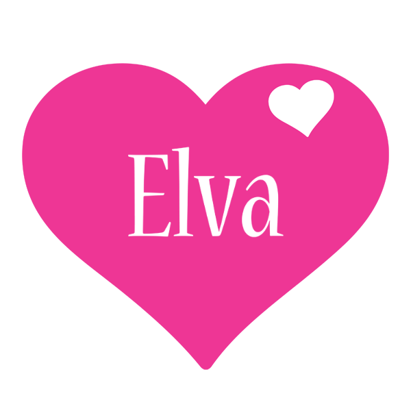 Elva love-heart logo