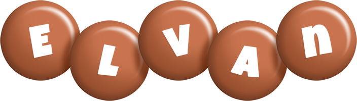 Elvan candy-brown logo