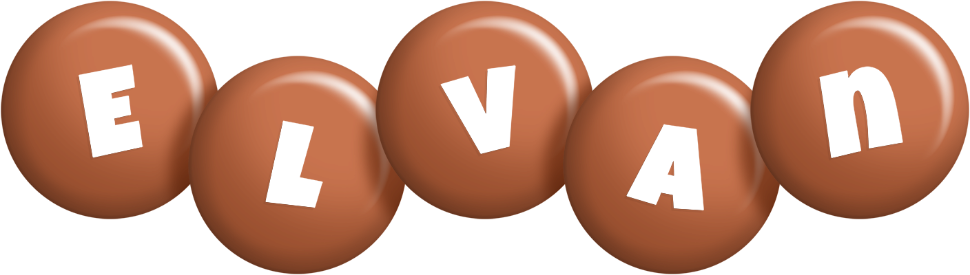 Elvan candy-brown logo