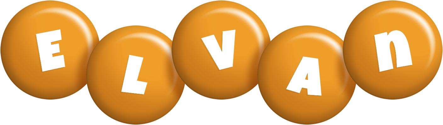 Elvan candy-orange logo