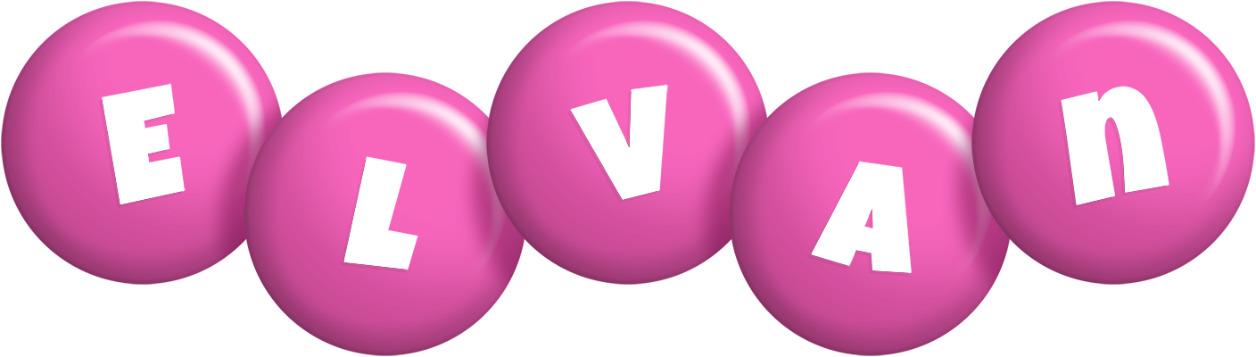 Elvan candy-pink logo