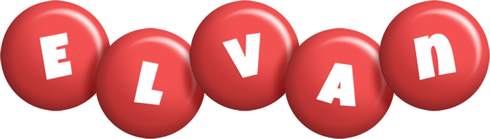 Elvan candy-red logo