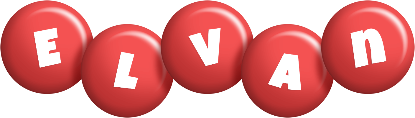 Elvan candy-red logo