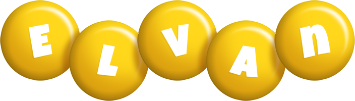 Elvan candy-yellow logo