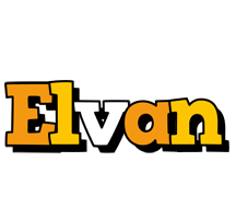 Elvan cartoon logo