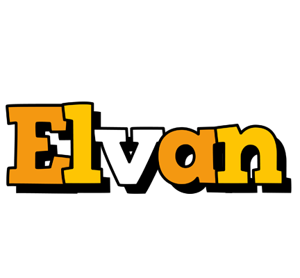 Elvan cartoon logo